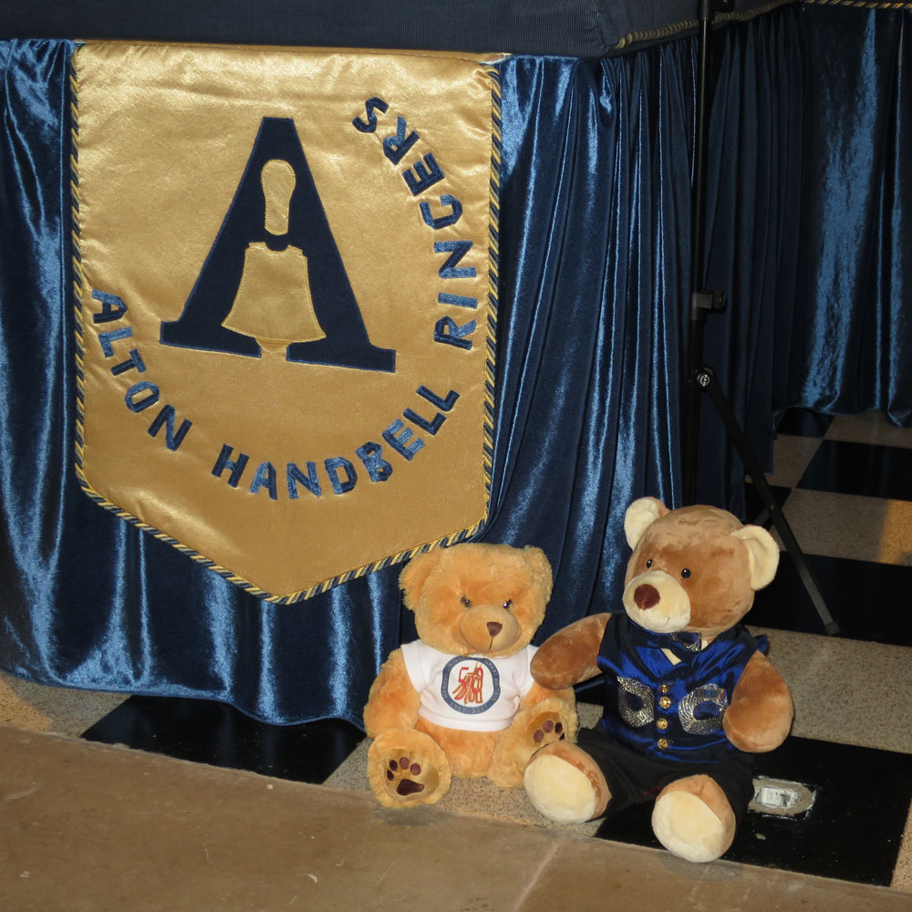Litte Handbells Bear meets Big Choir Bear Alton Handbell Ringers