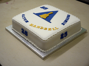 Alton Handbell Ringers Silver Jubilee Anniversary Cake